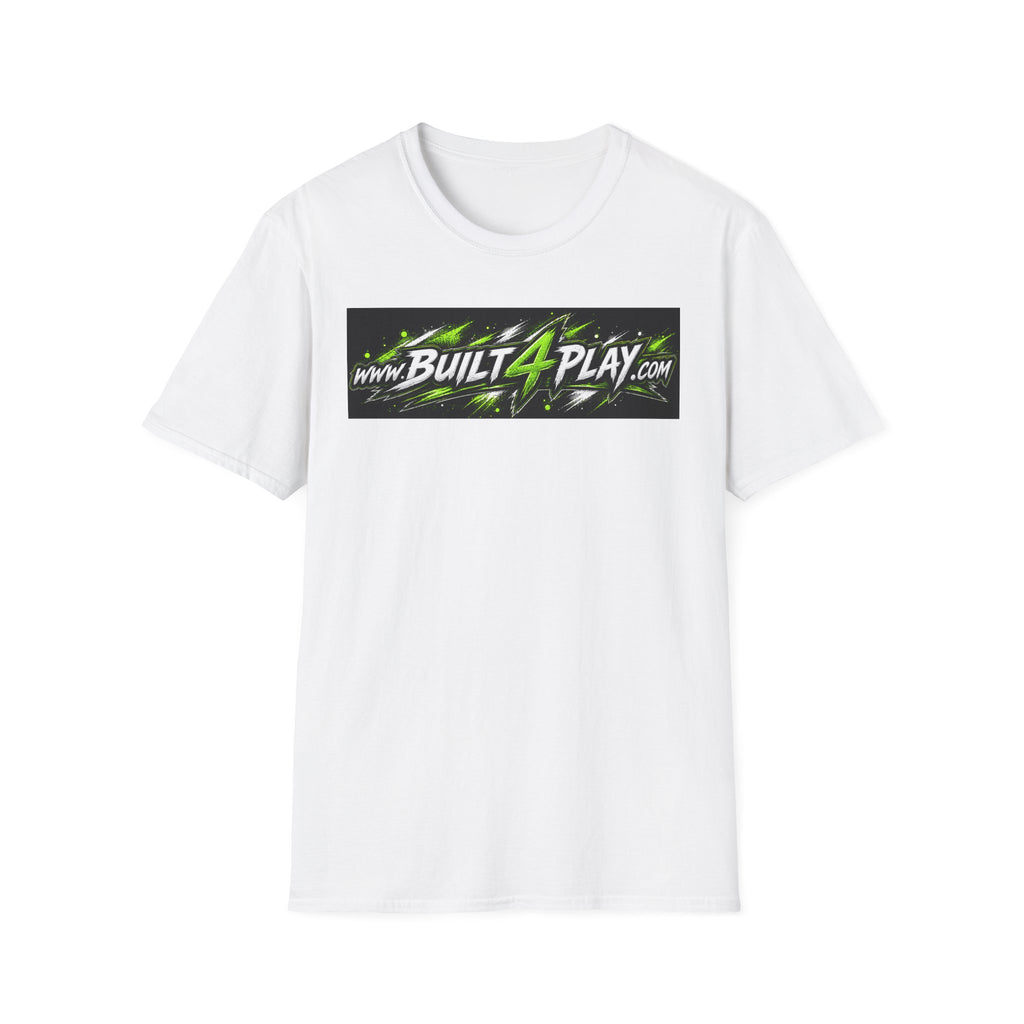 Built4Play Logo T-Shirt — Neon Green Gaming & Motorsports Graphic Tee