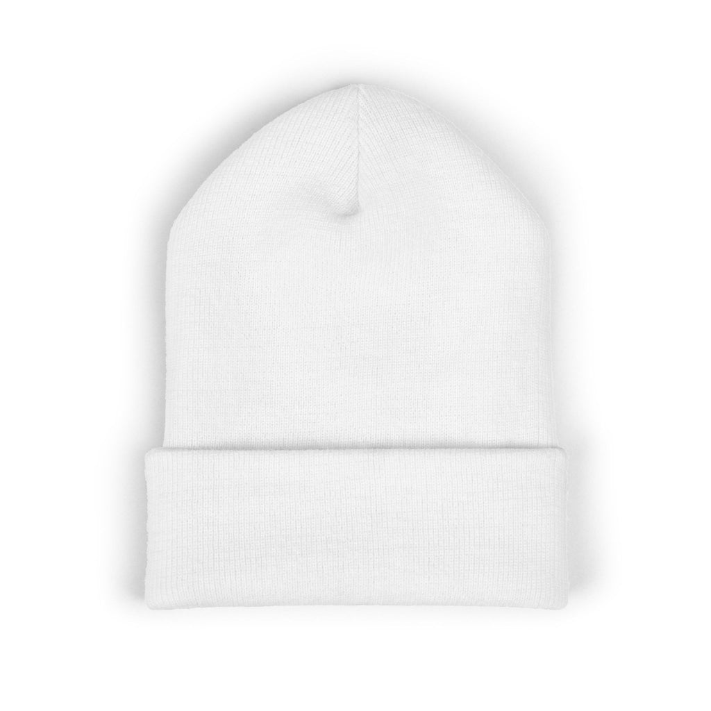 B4P Embroidered Cuffed Beanie — Classic Black Knit Winter Hat