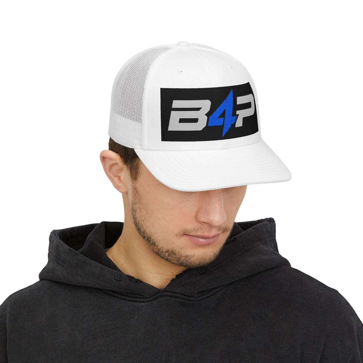 B4P Lightning Logo Snapback Trucker Cap