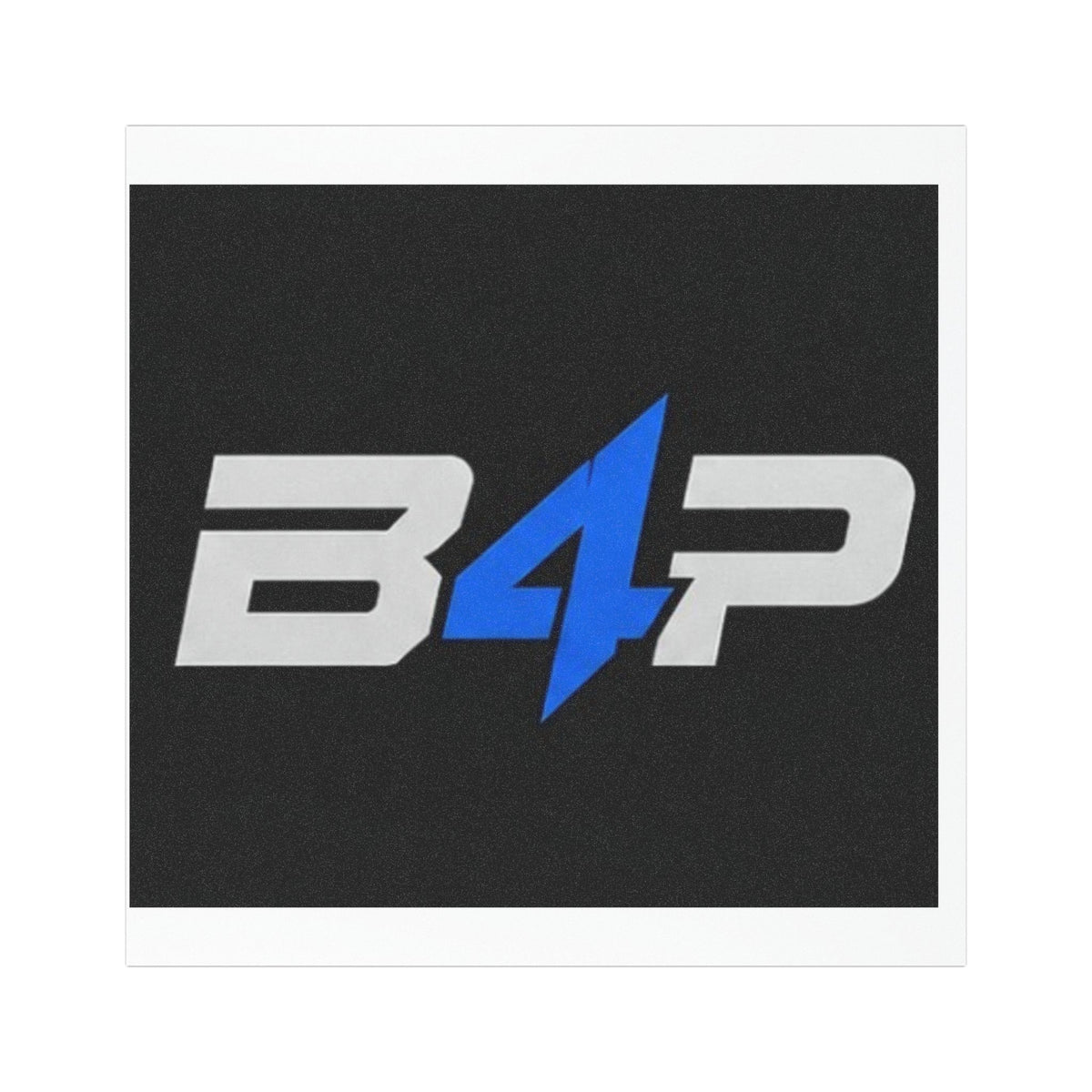 B4P Logo Car Magnet — Blue Lightning Decal for Trucks & Cars