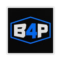 B4P Blue Logo Kiss-Cut Sticker — Durable Laptop & Skateboard Decal