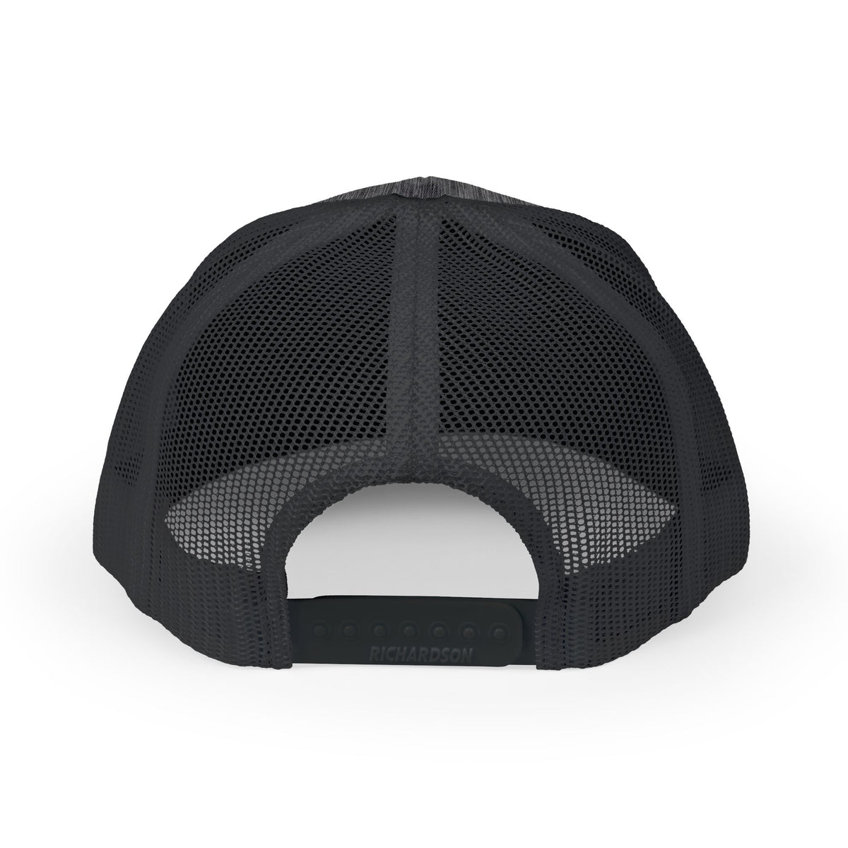 B4P Logo Snapback Trucker Cap — Blue Hex Patch Baseball Hat