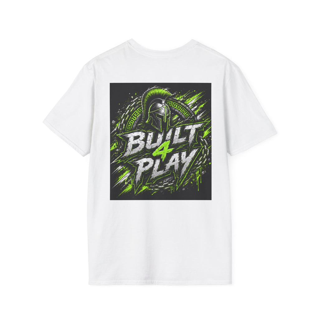 Built4Play Logo T-Shirt — Neon Green Gaming & Motorsports Graphic Tee