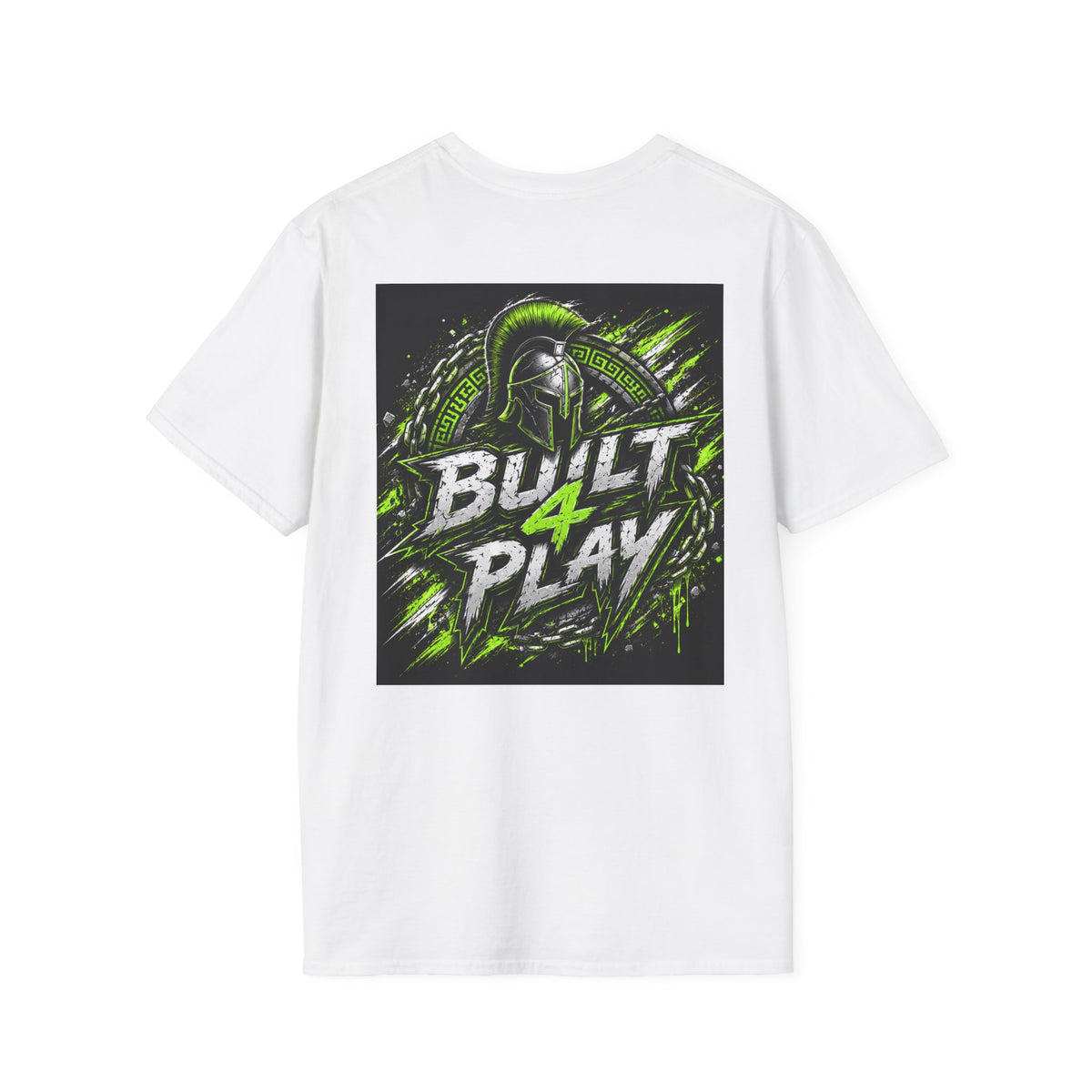 Built4Play Logo T-Shirt — Neon Green Gaming & Motorsports Graphic Tee