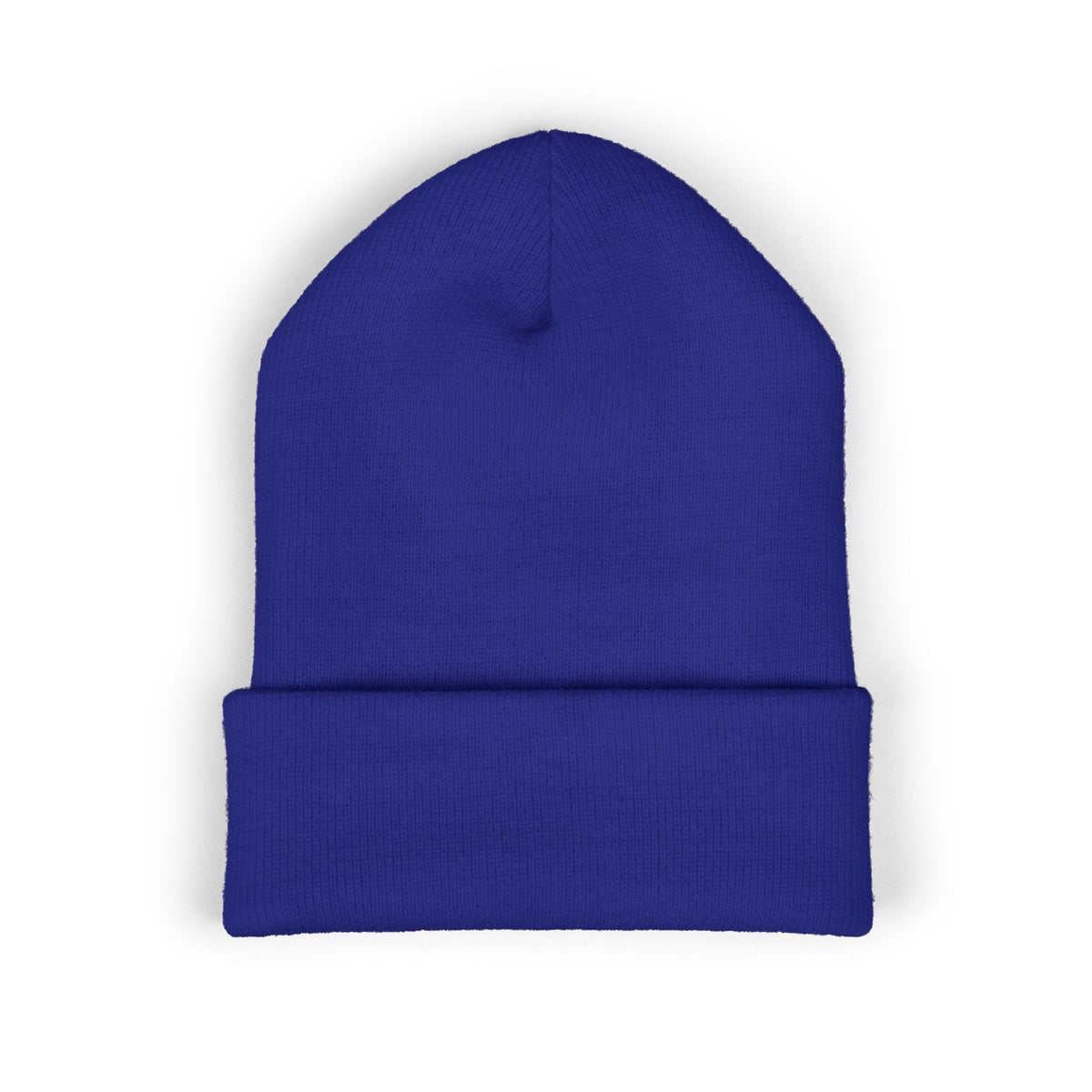 B4P Embroidered Cuffed Beanie — Classic Black Knit Winter Hat